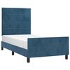 vidaXL Bettgestell ohne Matratze Dunkelblau 80x200 cm Samt