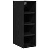 vidaXL H&auml;ngeschrank Schwarz Eichen-Optik 20 x 29,5 x 60 cm