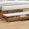 vidaXL Bettschubladen Altholz 200 x 36,5 x 16,5 cm Holzwerkstoff