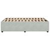 vidaXL Bettgestell ohne Matratze Hellgrau 120x190 cm Samt