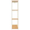 vidaXL Kleiderschrank Wei&szlig; Eiche 90x40x167 cm Metall Holzwerkstoff