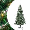 vidaXL K&uuml;nstlicher vorbeleuchteter Weihnachtsbaum Gr&uuml;n 180 cm