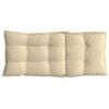 vidaXL Hochlehner-Auflagen 4 Stk. Beige Oxford-Gewebe