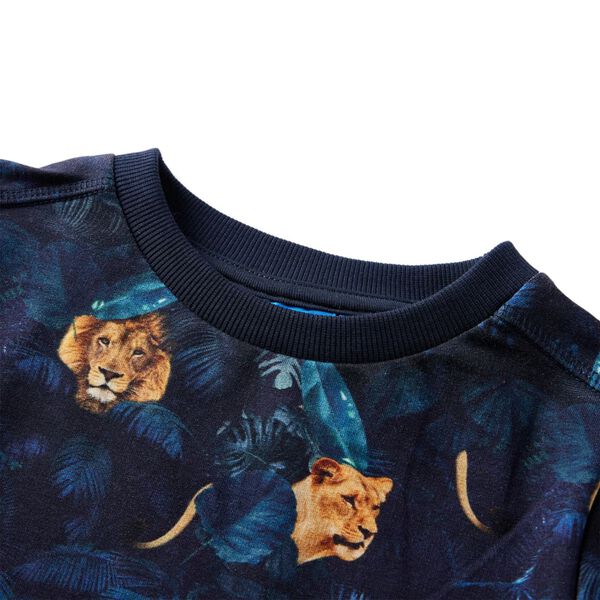 Kinder-Sweatshirt Marineblau 116