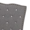 vidaXL Bett mit Matratze Hellgrau Stoff 180 x 200 cm