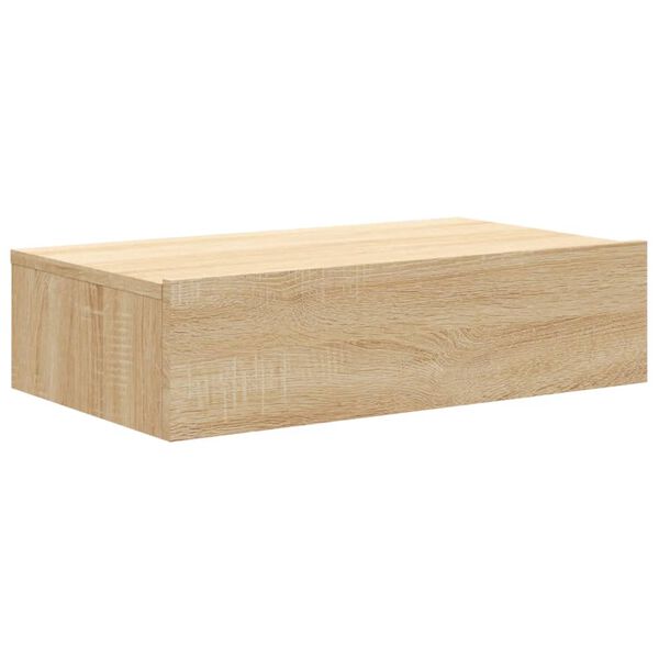 vidaXL TV-Schrank mit LED-Leuchten Sonoma-Eiche 60x35x15,5 cm