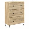 vidaXL Schubladenschrank Sonoma-Eiche 66 x 34,5 x 90 cm Holzwerkstoff