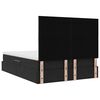 vidaXL Bett mit Stauraum und LED mit LED Schwarz 140 x 200 cm Samt