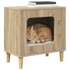vidaXL Katzenhaus Sonoma 51 x 30 x 52 cm Holzwerkstoff