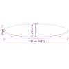vidaXL Tischplatte Wei&szlig; 110x55x2,5 cm Massivholz Kiefer Oval