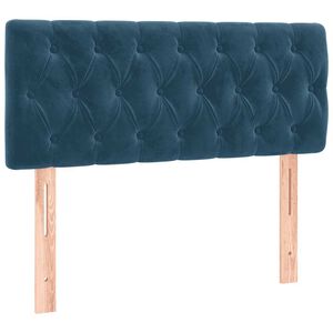 vidaXL Kopfteil Dunkelblau 100x7x78/88 cm Samt