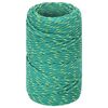vidaXL Bootsseil Gr&uuml;n 2 mm 50 m Polypropylen