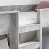 vidaXL Etagenbett f&uuml;r Kinder Beton Grau 100 x 200 cm Holzwerkstoff