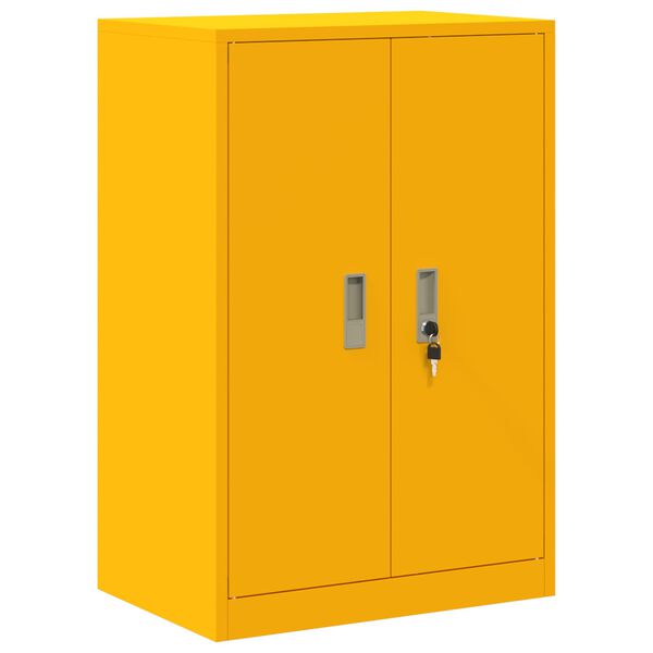 vidaXL Aufbewahrungsschrank Senfgelb 60 x 40 x 90 cm Stahl