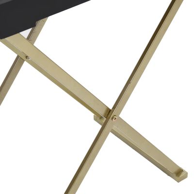 vidaXL Klapptisch Golden und Schwarz 48x34x61 cm MDF