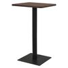 vidaXL Bistrotisch Dunkle Esche 70x70x107 cm