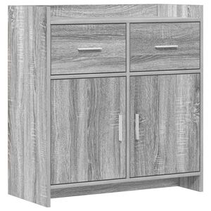 vidaXL Sideboard Grau Sonoma 75 x 36 x 80 cm Holzwerkstoff