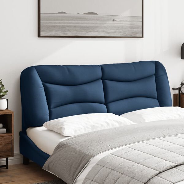 vidaXL Kopfteil-Kissen "Hvar" Blau 160 cm Stoff