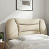 vidaXL Kopfteil-Kissen "Hvar" Creme 80 cm Stoff