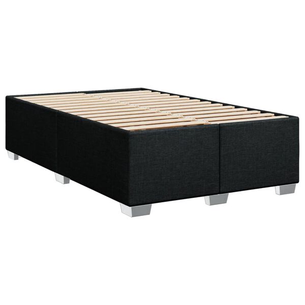 vidaXL Bettgestell ohne Matratze Schwarz 120x190 cm Stoff
