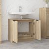 vidaXL Badschrank Sonoma-Eiche 64,5x33,5x59 cm Holzwerkstoff