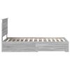 vidaXL Bettrahmen Graues Sonoma 100 x 200 cm Holzwerkstoff