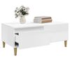 vidaXL Couchtisch Hochglanz-Wei&szlig; 90x50x36,5 cm Holzwerkstoff