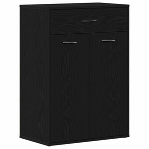 vidaXL Schuhregal Schwarz Eichen-Optik 60 x 35 x 84 cm Holzwerkstoff