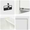 vidaXL Aktenschrank Wei&szlig; 44 x 50 x 74,5 cm Kaltgewalzter Stahl