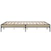 vidaXL Bettgestell Sonoma-Eiche 150x200 cm Holzwerkstoff und Metall