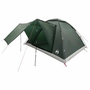 vidaXL Campingzelt Olivegr&uuml;n 335 x 275 x 180 cm Polyester und Stahl