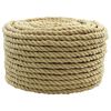 vidaXL Bootsseil 10 mm 500 m Natur