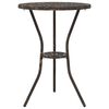 vidaXL Garten Bistro Set 3 pcs Bronze Aluminium