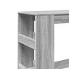 vidaXL Bartisch mit Regal Grau Sonoma 90x40x103,5 cm Holzwerkstoff