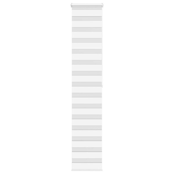 vidaXL Doppelrollo Wei&szlig; 40x200 cm Stoffbreite 35,9 cm Polyester