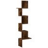vidaXL Wand-Eckregal R&auml;uchereiche 32x32x127,5 cm Holzwerkstoff