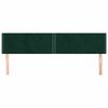 vidaXL Kopfteile 2 Stk. Dunkelgr&uuml;n 100x5x78/88 cm Samt