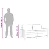 vidaXL 2-Sitzer-Sofa Schwarz 140 cm Stoff