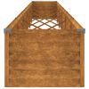 vidaXL Garten-Hochbeet 580 x 50 x 36 cm Cortenstahl