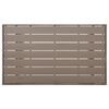 vidaXL Gartentisch Grau 120x70x66 cm Poly Rattan