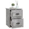 vidaXL Wand-Nachttische 2 Stk. Betongrau 41,5x36x53 cm