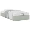 vidaXL Ottoman-Bett ohne Matratze Hellgrau 80x200 cm Samt