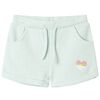 Kindershorts mit Kordelzug Helles Minzgr&uuml;n 116