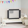 vidaXL Kleinkind-Bettschutzgitter Dunkelgrau 100x25 cm Stoff