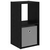 vidaXL Nachttisch Schwarz Eichen-Optik 30,5 x 27 x 59,5 cm