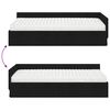 vidaXL Eckbettgestell mit Matratze Sonstiges 2 pcs Schwarz Stoff