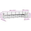 vidaXL Sofagarnituren 6 pcs Natur Massivholz Akazie