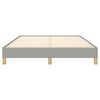 vidaXL Bettgestell ohne Matratze Hellgrau 160x200 cm Stoff