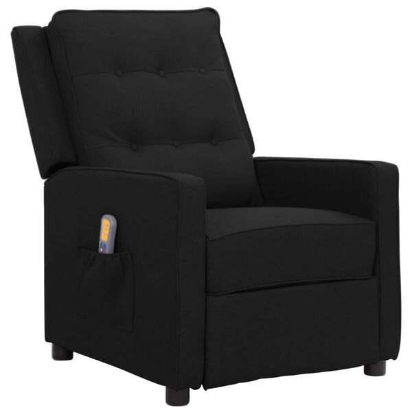 vidaXL Massagesessel Schwarz Stoff