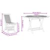 vidaXL Garten Essgruppe 5 pcs Braun Massivholz Teak